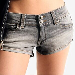 Bershka Gray Jean Shorts
